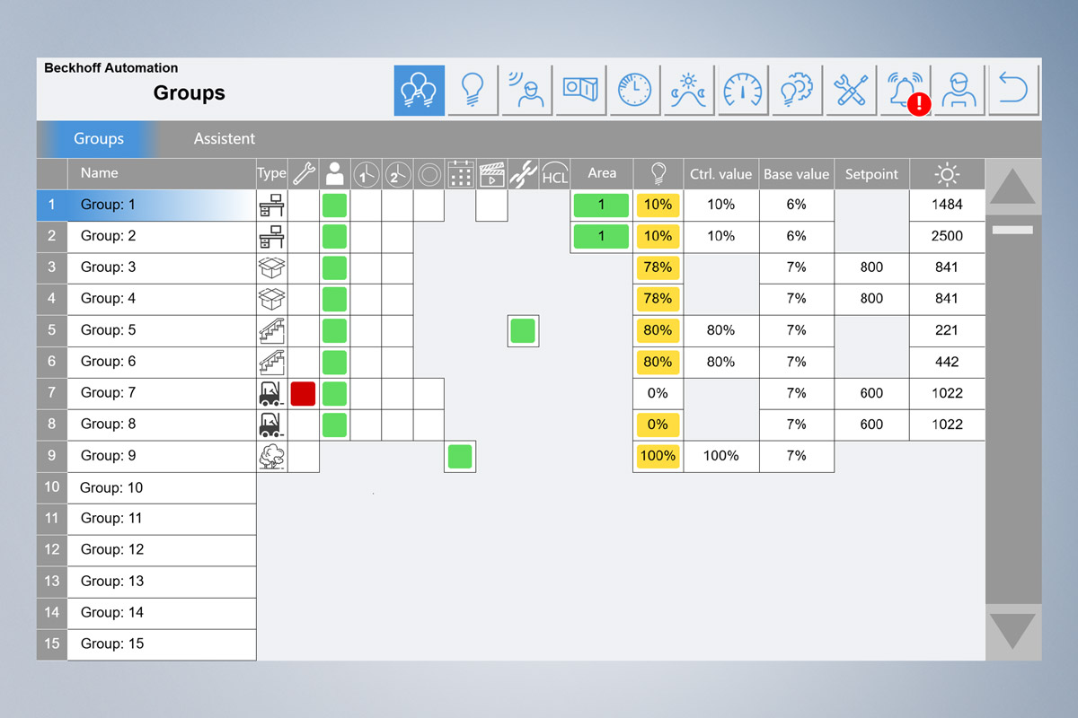 When a device is replaced (DALI control gear or DALI-2 input device), the DALI short address of the defective old device is automatically configured as the short address on the newly inserted DALI device.